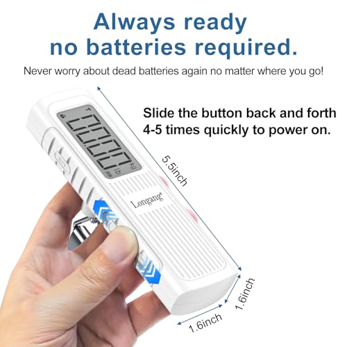 Battery Free Digital Luggage Scale (White)