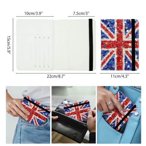 England Flag Passport Holders Leather Passport Wallet for Travel Essentials (England Flag / One Size)