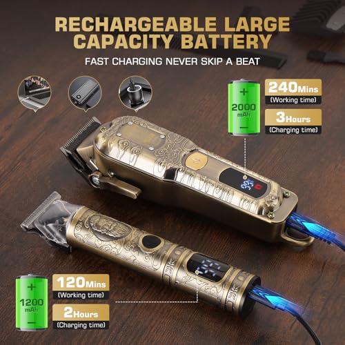 GTSPROProfessional Hair Clippers for Men (Bronze-colored)