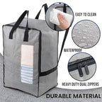 2 Pack Gray Moving Bags W (Gray / 2 Pack Large)