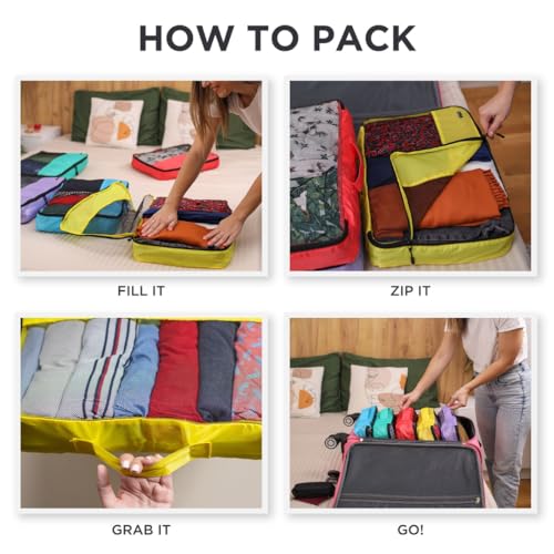 Large Packing Cubes for Travel (Blue / Large)