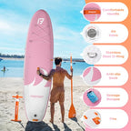 11' Premium Stand Up Paddle Board (Orange Pink)