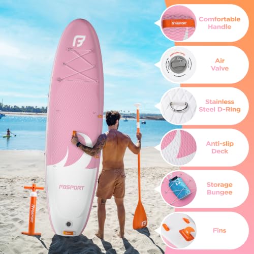 11' Premium Stand Up Paddle Board (Orange Pink)