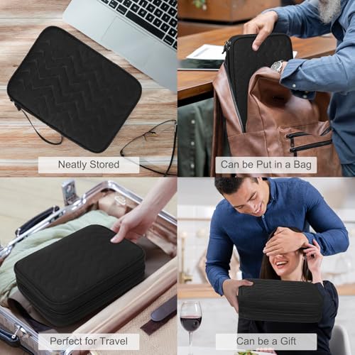 Electronic Organizer (10.8 x 8 x 3.15 inches / Black Quilted)