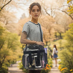 Clear Bag for Stadium Events With Shoulder Strap for Women (Clear#Black)