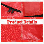 4 Pcs 194 Gallon Extra Large Moving Bags Heavy Duty Storage Bag (194 Gallon / Red)