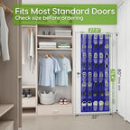 Over the Door Shoe Organizer with 40 Large Breathable Mesh Pockets (Navy Blue / 40 Pockets)