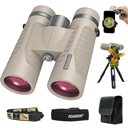8x42 Binoculars for Adults High Powered with Phone Adapter & Tripod (8x42)