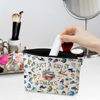 A Girl Loves Sharks Shark Gifts Shark Stuff Sharks Decor Cosmetic Bag travel Makeup Bag Gifts for Women Coworker Teens Bestie Best Friend Birthday Easter Anniversary Graduation Christmas Nurse Day (Girl Sharks 1197)