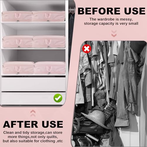 Packing Cubes for Travel Packing Organizers Compression Travel Cubes (Pink / Large)