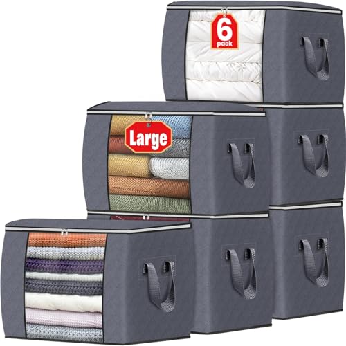 90L Clothes Storage (6 Pack-90l / Grey)