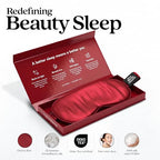 Pure Silk Sleep Mask [100% 6A Mulberry Silk (Cherry Red)