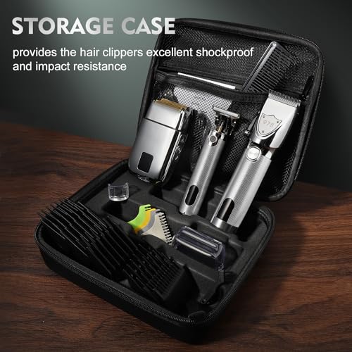 Professional Hair Clippers Set for Men (Silver)
