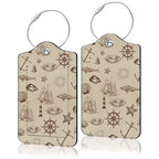 PU Leather Luggage Tag (Passport Stamp)