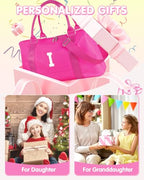 Dance Gym Duffel Bag Gifts for Girls Teen (Hot Pink / I)