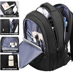 Travel Laptop Backpack for Men and Women (Black / 17.3 Inch)