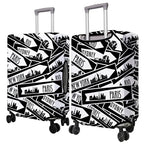 Travel Luggage Cover Suitcase Protector Fits 18 (B-1 / L(25-28in))