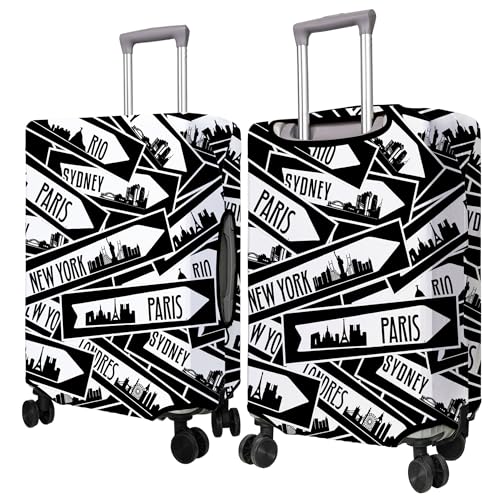 Travel Luggage Cover Suitcase Protector Fits 18 (B-1 / L(25-28in))