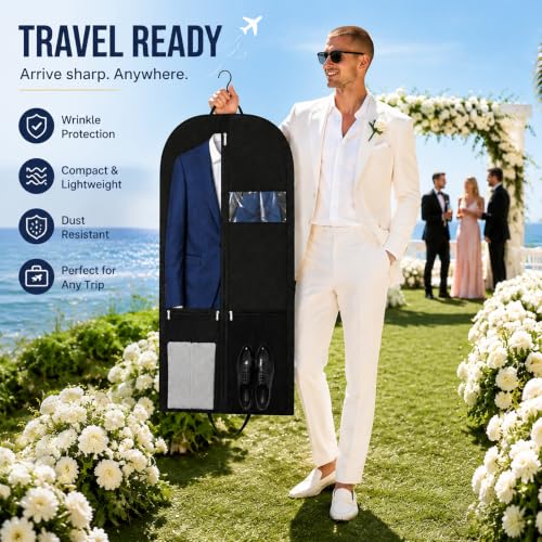43" Hanging Clothes Garment Bag for (43inch garment bag 2 pack)