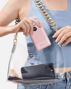 Mini Portable Charger with Built (Pink)
