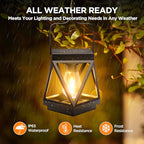 Solar Lanterns Outdoor Waterproof (Black)