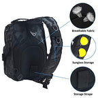 Tactical Sling Bag Backpack for Men (Black & Blue)
