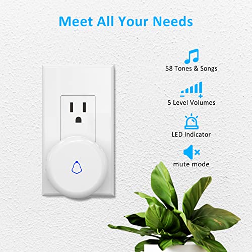 Wireless Door Chime (3 Sensors +2Receivers)