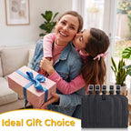 5 Pack Luggage Tags for Suitcases (Classic Black)