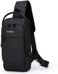 Sling Bag for Men Anti-theft USB Crossbody Shoulder Backpack Purse Waterproof by ISDULA