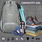 Lightweight Packable Backpack 30L (30L / Sliver Grey)