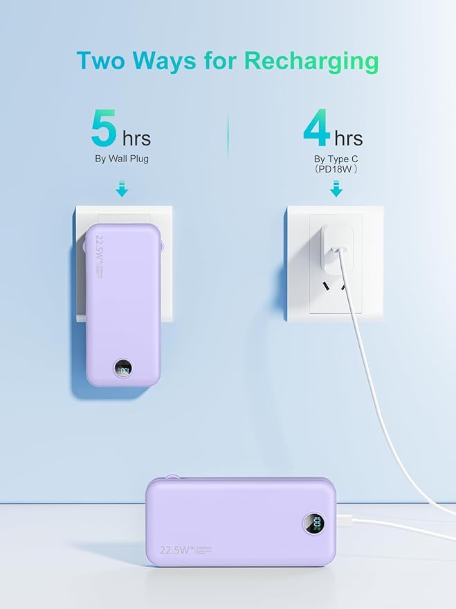 Portable Charger, 12000mAh 22.5W USB C Fast Charging Power Bank - Image 7