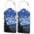 Abstract Starry Night 2 Pcs Luggage Tags (Abstract Starry Night)