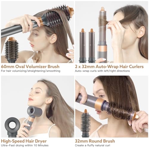 Hair Dryer Hot Air Styler (Gray)