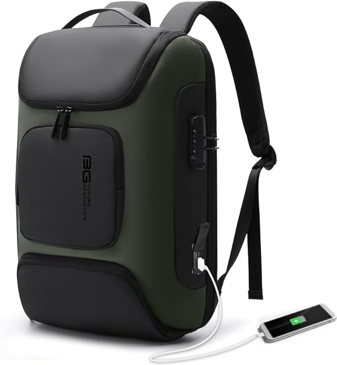 BANGE Business Backpack with USB Charging Port, Anti Theft Laptop Backpacks Fit - Image 9