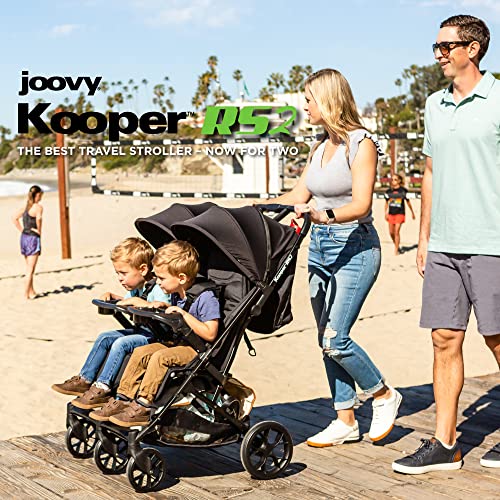 Kooper RS2 Lightweight Travel Double Stroller with Dual Snack Trays (Kooper RS2 / Black)