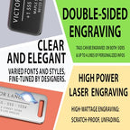 Personalized Luggage Tags for Suitcases (Grace Rectangle-black)