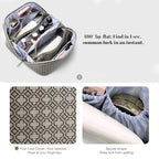 Travel Makeup Bag for Women (M-07Khaki)
