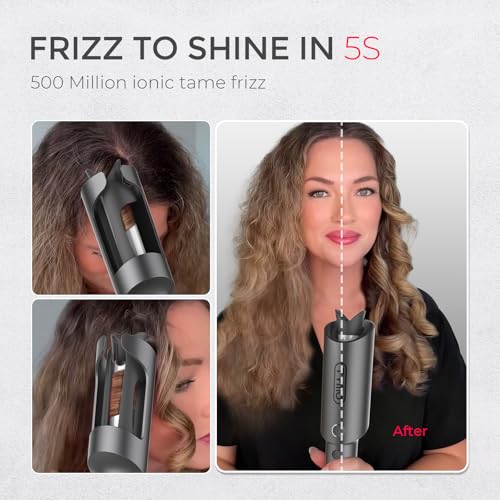Automatic Rotating Curling Iron (1 inch / Metallic Gray)