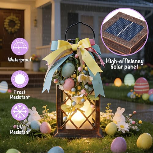 Easter Solar Lanterns Outdoor (Easter-1Pack)