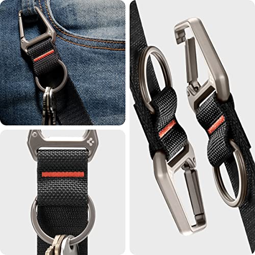 Life Carabiner Lanyard Keychain Strap (One Size / Black Carabiner)