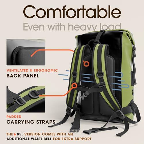 Waterproof Backpack (55L / Green)