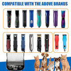 Dog Grooming Replacement Blades Compatible with Andis Dog Clippers (Black-5/8"HT / Black)