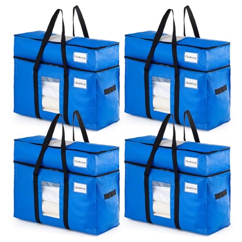 2 Tier Moving Bags (Blue / 4 Large- 2 Tier)