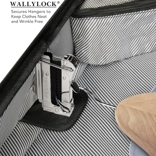 WallyBags Solutions 45" Premium Garment Bag with shoulder strap and pockets (45-Inch / Black)