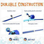 Kids Fishing Pole (blue+orange)