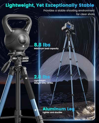 74″ Camera Tripod (74 inch / Navy Blue)