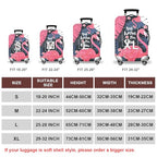 Travel Luggage Cover Suitcase Cover Protector Skins 18 (Vintage Flamingo / S (for 18--20 inch luggage))