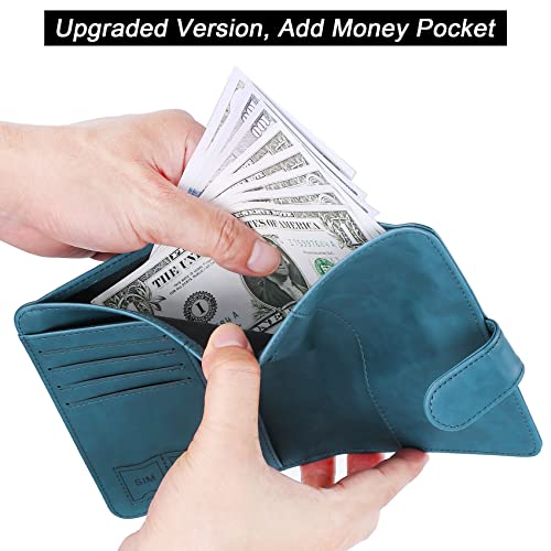 Airtag Passport Holder for Travel (117#Blue)