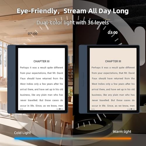 B7 Color ePaper Tablet 7 Inch 8+128GB Ebook Reader with 4G Calling (Blue)