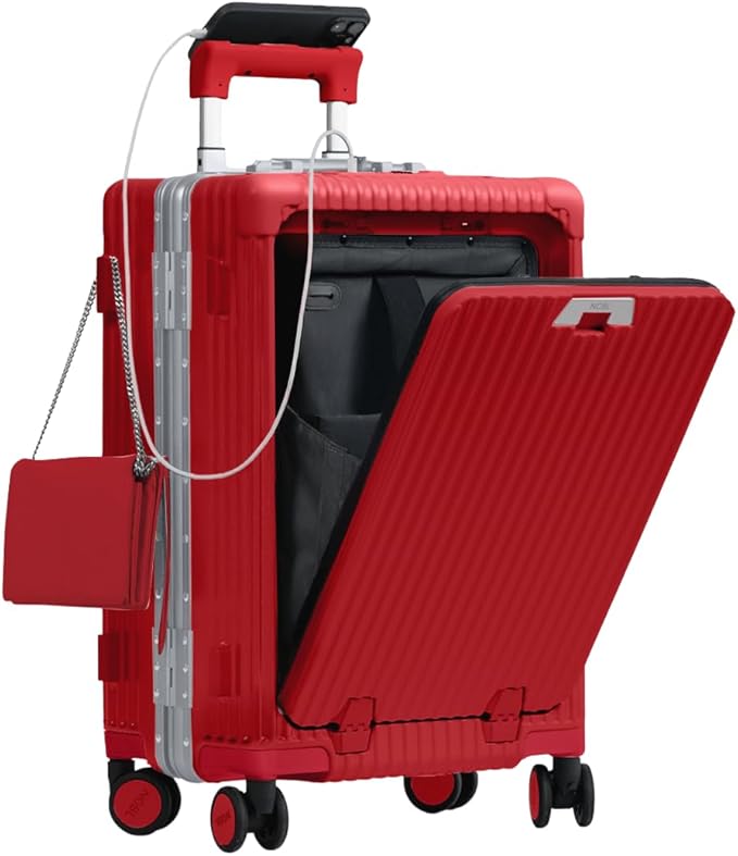 Nobl Travel Carry On Luggage, Noble Zipperless Aluminum Frame PC Hard Shell by NOBL
